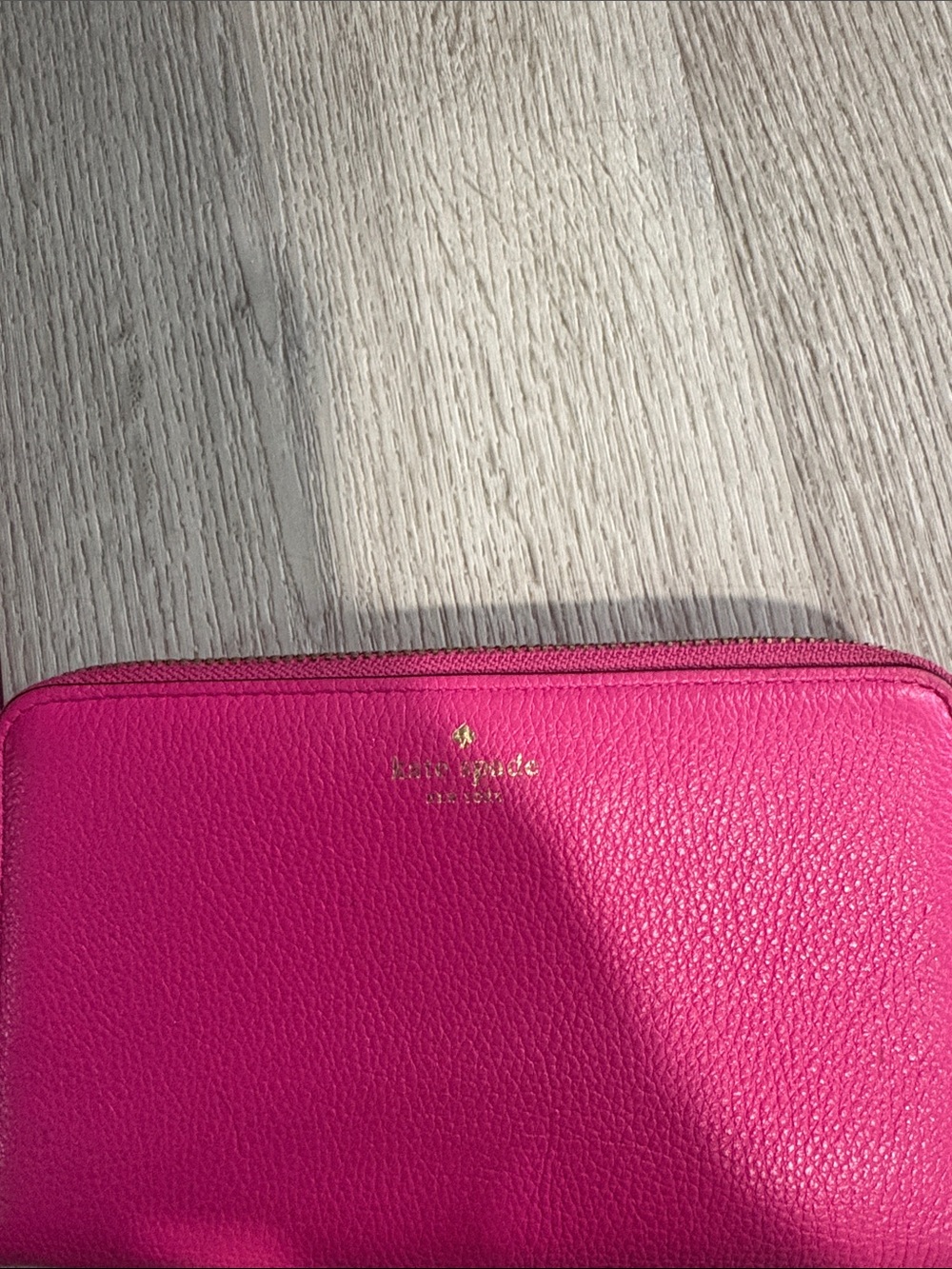 Kate Spade Pink Pebbled Leather Wallet - Picture 2 of 7